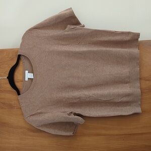 H&M Beige Fine-Knit Top